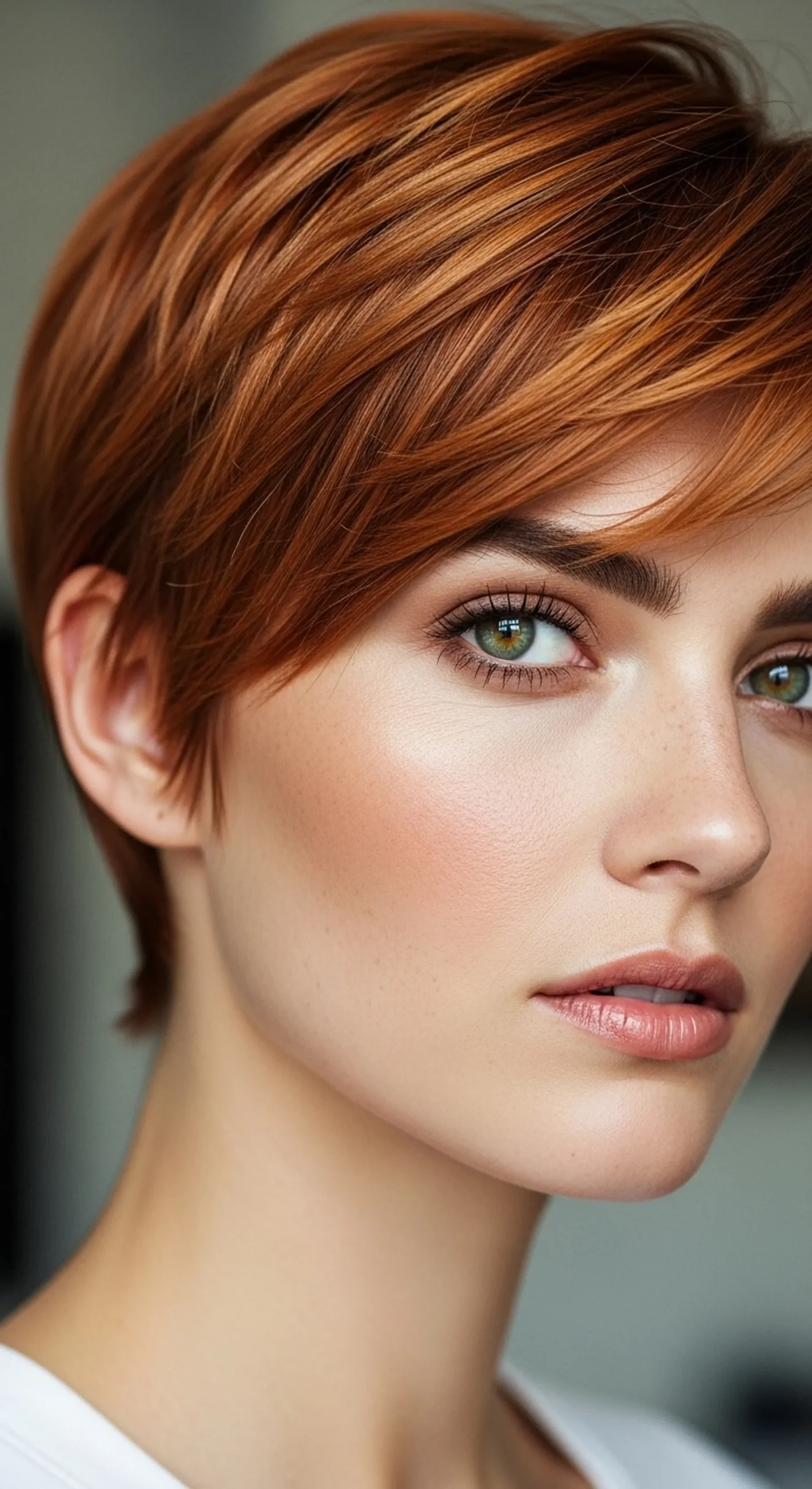 Pixie haircut of a Woman