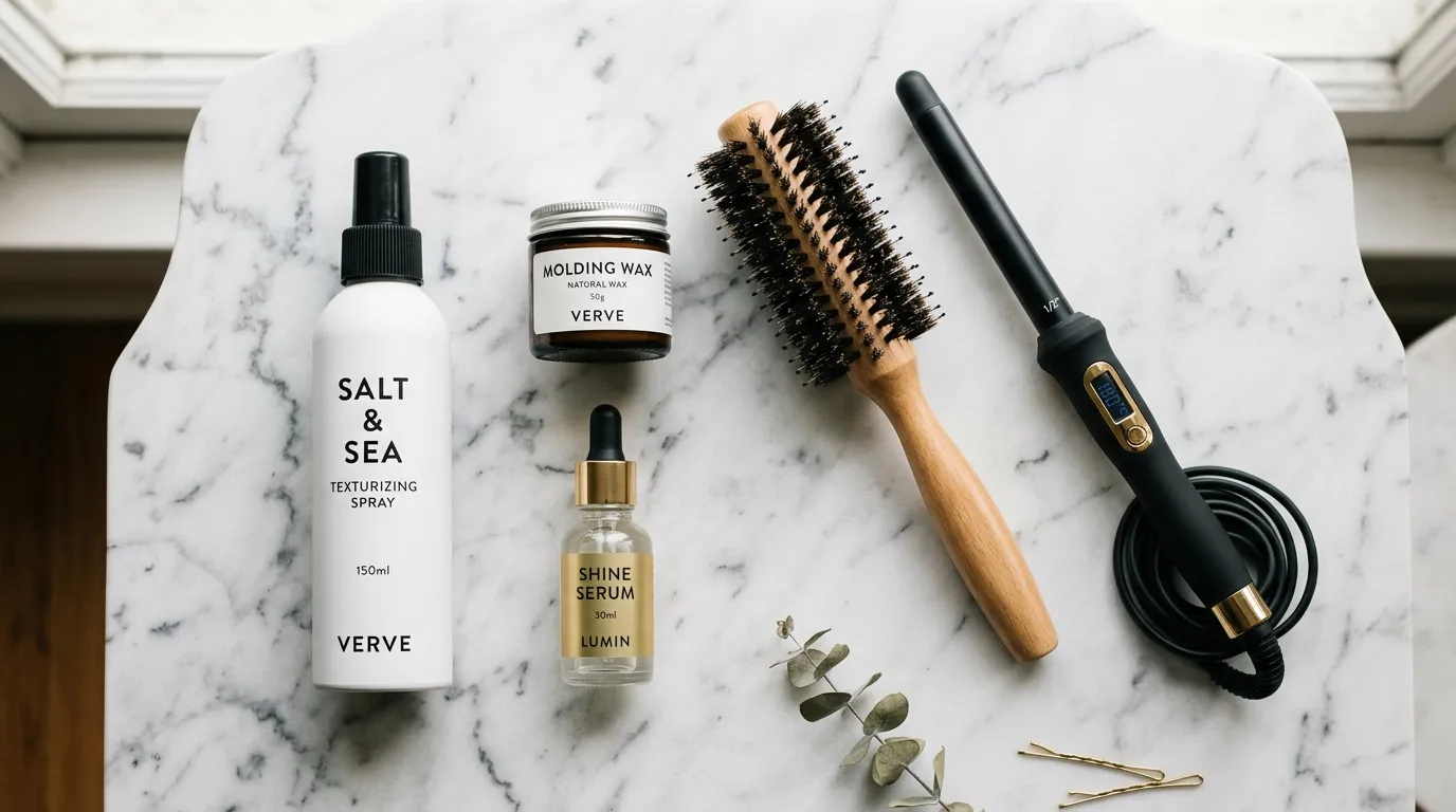 Hair styling products for a bixie haircut