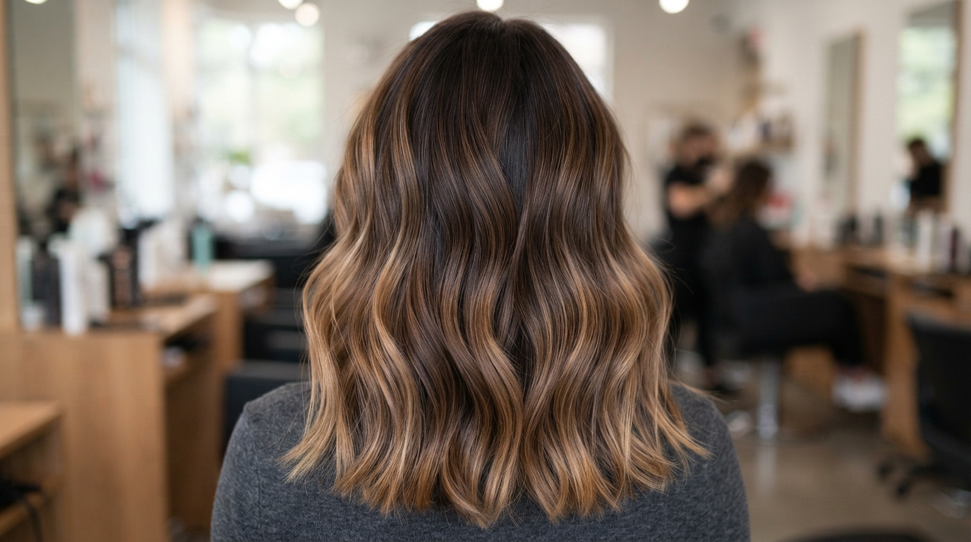 Seamless color melting hair gradient